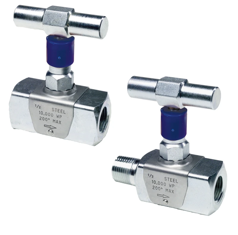 10000 PSI metal seated carbon steel needle valve